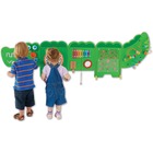 Learning Advantage Crocodile Activity Wall Panels - Skill Learning: Motor Skills, Eye-hand Coordination, Language, Shape, Space, Reasoning, Tactile Stimulation, Communication, Mathematics - 18 Month & Up