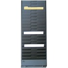 FC Metal Wall Rack - 18 Compartment(s) - Compartment Size 8" (203.20 mm) x 5" (127 mm) x 0.25" (6.35 mm) - 28" Height x 10.5" Width x 1.3" Depth - Black - 1 Each