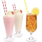 Stone 8" Milkshake Paper Straws Wrapped - 8" (203.20 mm) Length x 22.50" (571.50 mm) Width x 28" (711.20 mm) Height - Paper - 400 / Box - Assorted