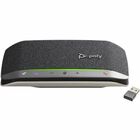 Poly Sync 20+ Speakerphone - USB - Microphone - USB, Battery - Desktop - Black, Silver