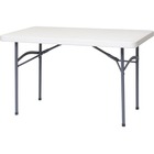 DURA Durable Folding Table - 4ft - Rectangle Top - 48" Table Top Length - 24" Height