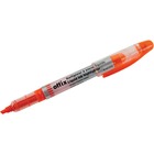 Offix Highlighter - Fine Marker Point - Chisel Marker Point Style - Orange Liquid Ink - 1 Each