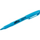 Offix Highlighter - Chisel Marker Point Style - Blue - 1 Each