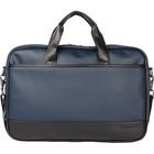 bugatti Gin & Twill Carrying Case (Briefcase) for 15.6" Notebook - Navy - Vegan Leather Body - Textured - Handle, Trolley Strap - 10.50" (266.70 mm) Height x 16" (406.40 mm) Width x 2.75" (69.85 mm) Depth - 1 Each