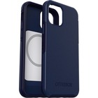 OtterBox iPhone 12, iPhone 12 Pro Symmetry Series+ Antimicrobial Case with MagSafe - For Apple iPhone 12, iPhone 12 Pro Smartphone - Navy Captain Blue - Bump Resistant, Drop Resistant, Bacterial Resistant - Polycarbonate, Synthetic Rubber
