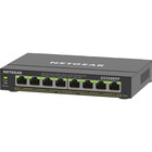 Netgear 8-Port Gigabit Ethernet PoE+ Smart Managed Plus Switch - 8 Ports - Manageable - 2 Layer Supported - 123 W PoE Budget - Twisted Pair - PoE Ports - Wall Mountable, Desktop, Rack-mountable - 5 Year Limited Warranty