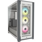 Corsair iCUE 5000X RGB Tempered Glass Mid-Tower ATX PC Smart Case - White - Mid-tower - White - Steel, Tempered Glass, Plastic - 6 x Bay - 3 x Fan(s) Installed - 0 - ATX Motherboard Supported - 10 x Fan(s) Supported - 2 x Internal 3.5" Bay - 4 x Internal 