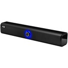 Adesso Xtream S6 2.0 Portable Bluetooth Sound Bar Speaker - 20 W RMS - Black - 160 Hz to 18 kHz - USB