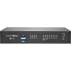 SonicWall TZ270 Network Security/Firewall Appliance - 8 Port - 10/100/1000Base-T - Gigabit Ethernet - DES, 3DES, MD5, SHA-1, AES (128-bit), AES (192-bit), AES (256-bit) - 8 x RJ-45 - 2 Year Secure Upgrade Plus Advanced Edition - Desktop, Rack-mountable - TAA Compliant
