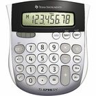 Texas Instruments TI1795 Angled SuperView Calculator - Dual Power, Sign Change, Angled Display - 8 Digits - LCD - Battery/Solar Powered - 1" x 4.3" x 5.1" - Gray - 1 Each