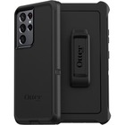 OtterBox Defender Rugged Carrying Case (Holster) Samsung Galaxy S21 Ultra 5G Smartphone - Black - Dirt Resistant Port, Dust Resistant Port, Lint Resistant Port, Drop Resistant, Scrape Resistant, Bump Resistant, Dirt Resistant - Polycarbonate, Synthetic Rubber, Plastic Body - Holster - 7.13" (181.10 mm) Height x 3.72" (94.49 mm) Width x 1.36" (34.54 mm) Depth