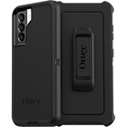 OtterBox Defender Rugged Carrying Case (Holster) Samsung Galaxy S21 5G Smartphone - Black - Drop Resistant, Dirt Resistant Port, Dust Resistant Port, Lint Resistant Port, Debris Resistant, Scrape Resistant, Bump Resistant, Dirt Resistant, Scratch Resistant, Dust Resistant - Plastic, Polycarbonate, Synthetic Rubber Body - Holster - 6.58" (167.13 mm) Height x 3.57" (90.68 mm) Width x 1.33" (33.78 mm) Depth