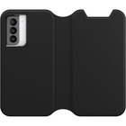 OtterBox Strada Series Via Carrying Case (Wallet) Samsung Galaxy S21 5G, Galaxy S21 Smartphone - Black Night - Fingerprint Resistant, Scratch Resistant, Scuff Resistant, Drop Resistant - Polyurethane, Polycarbonate Body - 6.39" (162.31 mm) Height x 3.59" (91.19 mm) Width x 0.74" (18.80 mm) Depth