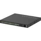 Netgear M4250-26G4F-PoE+ AV Line Managed Switch - 24 Ports - Manageable - 3 Layer Supported - Modular - 4 SFP Slots - 35.80 W Power Consumption - 300 W PoE Budget - Optical Fiber, Twisted Pair - PoE Ports - 1U High - Rack-mountable, Table Top - Lifetime Limited Warranty
