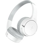Belkin SOUNDFORM Mini Headset - Stereo - Mini-phone (3.5mm) - Wired/Wireless - Bluetooth - 30 ft - Over-the-ear - Binaural - Ear-cup - White