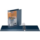 QuickFit Ring Binder - 2" Binder Capacity - Letter - 8 1/2" x 11" Sheet Size - D-Ring Fastener(s) - 2 Front, Spine Pocket(s) - Polypropylene - Navy - Recycled - PVC-free, Ink-transfer Resistant