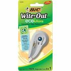 BIC Ecolutions Correction Tape - 0.20" (5 mm) Width x 19.7 ft Length - 1 Line(s) - Disposable, Protective Cap - 6 / Box