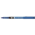Pilot Hi-Tecpoint V5 Rollerball Pen - Fine Pen Point - 0.5 mm Pen Point Size - Blue Liquid Ink - Tungsten Carbide Tip - 2 / Pack