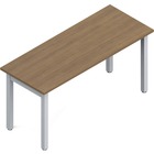 Offices To Go Ionic | 60" x 24" Table Desk - 60" x 24" x 1" x 29" , 0.1" Edge - Finish: Absolute Mahogany