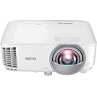 BenQ MX825STH Short Throw DLP Projector - 4:3 - White - 1024 x 768 - Front - 720p - 6000 Hour Normal Mode - 10000 Hour Economy Mode - XGA - 20,000:1 - 3500 lm - HDMI - USB