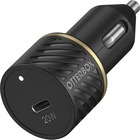 OtterBox USB-C to USB-C Fast Charge Car Charging Kit, 20W - 20 W - 12 V DC, 24 V DC Input - 5 V DC/3 A, 9 V DC Output - Black Shimmer