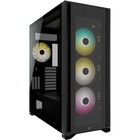 Corsair iCUE 7000X RGB Full-Tower Case - Full-tower - Black - Tempered Glass, Steel, Plastic - 10 x Bay - 4 x 5.51" (140 mm) x Fan(s) Installed - 0 - ATX, Mini ITX, Micro ATX, EATX Motherboard Supported - 12 x Fan(s) Supported - 4 x Internal 3.5" Bay - 6 x Internal 2.5"/3.5" Bay(s) - 11x Slot(s) - 5 x USB(s) - 1 x Audio In - 1 x Audio Out - Fan Cooler