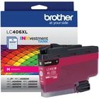 Brother INKvestment LC406XLM Original High Yield Inkjet Ink Cartridge - Single Pack - Magenta - 1 Each - 5000 Pages