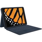 Logitech Rugged Combo 3 Rugged Keyboard/Cover Case Apple iPad (8th Generation), iPad (7th Generation) Tablet - Blue - Pry Resistant, Drop Resistant, Scratch Resistant, Vibration Resistant, Dirt Resistant - Fabric Exterior Material - 7.46" (189.48 mm) Height x 10.24" (260.10 mm) Width x 0.92" (23.37 mm) Depth