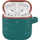 LifeProof Carrying Case Apple AirPods - Down Under (Green/Orange) - Carabiner Clip - 3.08" (78.23 mm) Height x 2.27" (57.66 mm) Width x 0.99" (25.15 mm) Depth