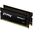 Kingston FURY Impact 32GB (2 x 16GB) DDR4 SDRAM Memory Kit - For Notebook - 32 GB (2 x 16GB) - DDR4-2666/PC4-21333 DDR4 SDRAM - 2666 MHz - CL15 - 1.20 V - 260-pin - SoDIMM - Lifetime Warranty