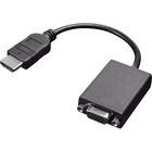 Lenovo HDMI to VGA Monitor Adapter - 7.9" HDMI/VGA Video Cable for Video Device, Monitor, Projector - First End: 1 x HDMI Digital Audio/Video - Male - Second End: 1 x 15-pin HD-15 - Female - Supports up to 1920 x 1080