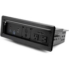 StarTech.com Conference Room Docking Station w/ Power; Table Connectivity A/V Box, Universal Laptop Dock, 60W PD, AC Outlets, USB Charging - In-desk/table universal docking station w/ auto host switching for USB-C/TB3 or USB-A laptops - 4x USB 3.0 5Gbps Hub, GbE - USB-C DP Alt Mode, USB-A, HDMI video - 4K 30Hz, 60W Power Delivery - 2x AC power outlets and 2x USB-A (BC 1.2 up to 2.4A/port)