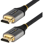 StarTech.com Ultra High Speed HDMI Cable - 3.3 ft HDMI Video Cable for Audio/Video Device, Monitor, TV, Display Screen, Notebook, Computer, Workstation, Apple TV, Projector, Home Theater System, Digital Signage Player - First End: 1 x 19-pin HDMI 2.1 Digital Audio/Video - Male - Second End: 1 x 19-pin HDMI 2.1 Digital Audio/Video - Male - 48 Gbit/s - Supports up to 7680 x 4620 - Shielding - Gold Plated Connector - 30/32 AWG - Gray, Black - 1