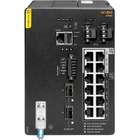 Aruba CX 4100i Ethernet Switch - 12 Ports - Manageable - Gigabit Ethernet, 10 Gigabit Ethernet - 10/100/1000Base-T, 10GBase-X - 3 Layer Supported - Modular - 57 W Power Consumption - Twisted Pair, Optical Fiber - PoE Ports - 4U High - DIN Rail Mountable, Rack-mountable