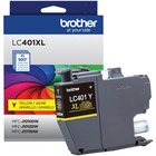 Brother LC401XLYS Original High Yield Inkjet Ink Cartridge - Single Pack - Yellow - 1 Pack - 500 Pages