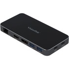 VisionTek VT400 - Dual Display USB-C Docking Station with Power Passthrough - for Notebook - 100 W - USB Type C - 2 Displays Supported - 4K - 3840 x 2160 - 2 x USB 3.0 - 2 x USB Type-A Ports - USB Type-A - 3 x USB Type-C Ports - USB Type-C - 1 x RJ-45 Ports - Network (RJ-45) - 1 x HDMI Ports - HDMI - 1 x DisplayPorts - DisplayPort - Wired - Gigabit Ethernet - Windows, macOS