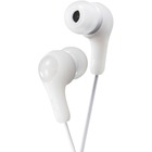 JVC Gumy Plus Earphone - Stereo - White - Mini-phone (3.5mm) - Wired - 16 Ohm - 10 Hz 20 kHz - Nickel Plated Connector - Earbud - Binaural - In-ear - 3.3 ft Cable
