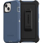 OtterBox Defender Rugged Carrying Case (Holster) Apple iPhone 13 Smartphone - Fort Blue - Dust Resistant Port, Dirt Resistant Port, Scrape Resistant, Dirt Resistant, Bump Resistant, Lint Resistant Port, Drop Resistant, Clog Resistant Port - Plastic, Synthetic Rubber Body - Holster - 6.39" (162.31 mm) Height x 3.57" (90.68 mm) Width x 1.31" (33.27 mm) Depth - Retail