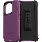 OtterBox Defender Rugged Carrying Case (Holster) Apple iPhone 13 Pro Smartphone - Happy Purple - Dirt Resistant Port, Scrape Resistant, Dirt Resistant, Bump Resistant, Dust Resistant Port, Lint Resistant Port, Drop Resistant - Plastic Body - Belt Clip - 6.39" (162.31 mm) Height x 3.57" (90.68 mm) Width x 1.31" (33.27 mm) Depth - Retail