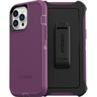 OtterBox Defender Rugged Carrying Case (Holster) Apple iPhone 12 Pro Max, iPhone 13 Pro Max Smartphone - Happy Purple (Purple) - Dust Resistant Port, Lint Resistant Port, Dirt Resistant Port, Scrape Resistant, Dirt Resistant, Bump Resistant, Drop Resistant, Dust Proof, Lint Resistant, Clog Resistant Port - Synthetic Rubber Body - Holster - 6.94" (176.28 mm) Height x 3.83" (97.28 mm) Width x 1.31" (33.27 mm) Depth - Retail