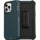 OtterBox Defender Rugged Carrying Case (Holster) Apple iPhone 13 Pro Max, iPhone 12 Pro Max Smartphone - Hunter Green - Drop Resistant, Dirt Resistant Port, Dust Resistant Port, Lint Resistant Port, Scrape Resistant, Bump Resistant, Clog Resistant Port - Belt Clip, Holster