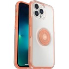 OtterBox iPhone 13 Pro Max, iPhone 12 Pro Max Otter + Pop Symmetry Series Clear Case - For Apple iPhone 13 Pro Max, iPhone 12 Pro Max Smartphone - Melondramatic (Clear/Orange) - Clear - Drop Resistant, Bump Resistant - Synthetic Rubber, Polycarbonate, Plastic