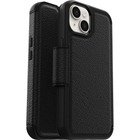OtterBox Strada Carrying Case (Wallet) Apple iPhone 13 Cash, Card, Smartphone - Shadow Black - Drop Resistant - Leather Body - Holder - 5.98" (151.89 mm) Height x 3.07" (77.98 mm) Width x 0.60" (15.24 mm) Depth - 1 Pack