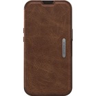 OtterBox Strada Carrying Case (Wallet) Apple iPhone 13 Pro Cash, Card, Smartphone - Espresso Brown - Drop Resistant - Leather Body - Holder - 5.98" (151.89 mm) Height x 3.07" (77.98 mm) Width x 0.60" (15.24 mm) Depth - Retail
