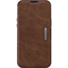 OtterBox Strada Carrying Case (Wallet) Apple iPhone 13 Pro Max, iPhone 12 Pro Max Smartphone - Espresso Brown - Drop Resistant - Leather Body - 69.29" (1760 mm) Height x 42.52" (1080 mm) Width x 8.66" (220 mm) Depth