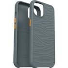 LifeProof W?KE Case For iPhone 13 Pro Max - For Apple iPhone 13 Pro Max, iPhone 12 Pro Max Smartphone - Mellow Wave Pattern - Anchors Away (Gray/Orange) - Drop Proof - Recycled Plastic