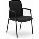HON Instigate Chair - Black Mesh Back - Black Frame - Black - Polyester Fabric - Armrest