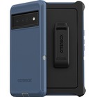 OtterBox Defender Rugged Carrying Case (Holster) Google Pixel 6 Pro Smartphone - Fort Blue - Dust Resistant Port, Lint Resistant Port, Dirt Resistant Port, Scrape Resistant, Dirt Resistant, Bump Resistant, Drop Resistant, Dust Resistant, Lint Resistant - Plastic Body - Belt Clip - 7.11" (180.59 mm) Height x 3.80" (96.52 mm) Width x 1.37" (34.80 mm) Depth - Retail