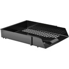 Deflecto AntiMicrobial Industrial Front-Load Tray - 2.4" Height x 10.8" Width x 13.8" Depth - Desktop - Antimicrobial, Lightweight, Mildew Resistant, Front Loading - Black - Polystyrene