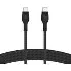 Belkin USB-C to USB-C Cable - 6.6 ft USB-C Data Transfer Cable for iPad mini, iPad Air, iPad Pro, Smartphone, Tablet, Notebook, MacBook Air - First End: 1 x USB Type C - Male - Second End: 1 x USB Type C - Male - Black